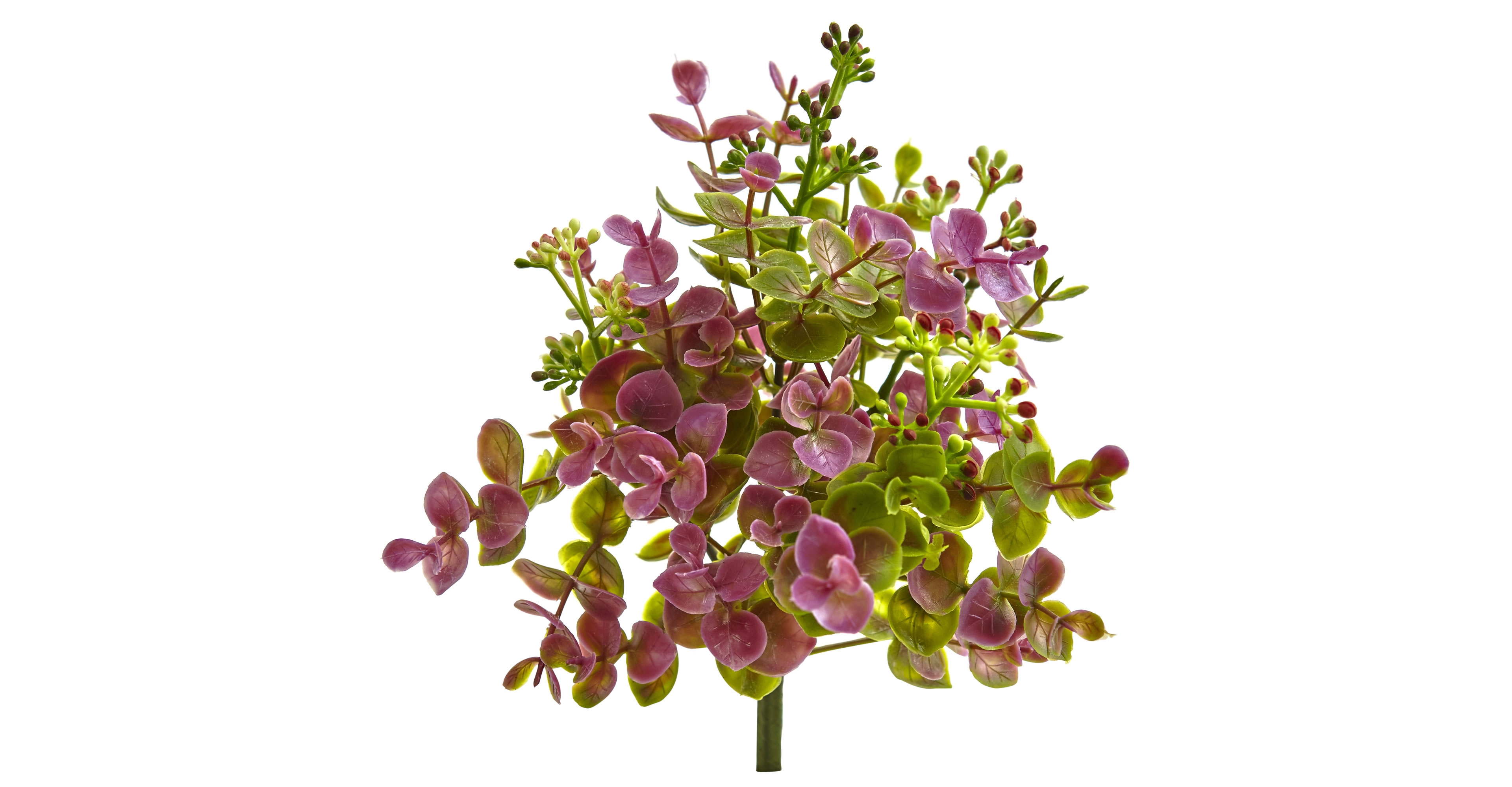 Nearly Natural 8" Eucalyptus and Sedum Artificial Plant, Set of 12