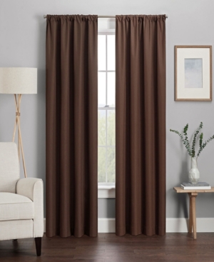 Eclipse Kendall Blackout Panel, 42" X 63" In Chocolate