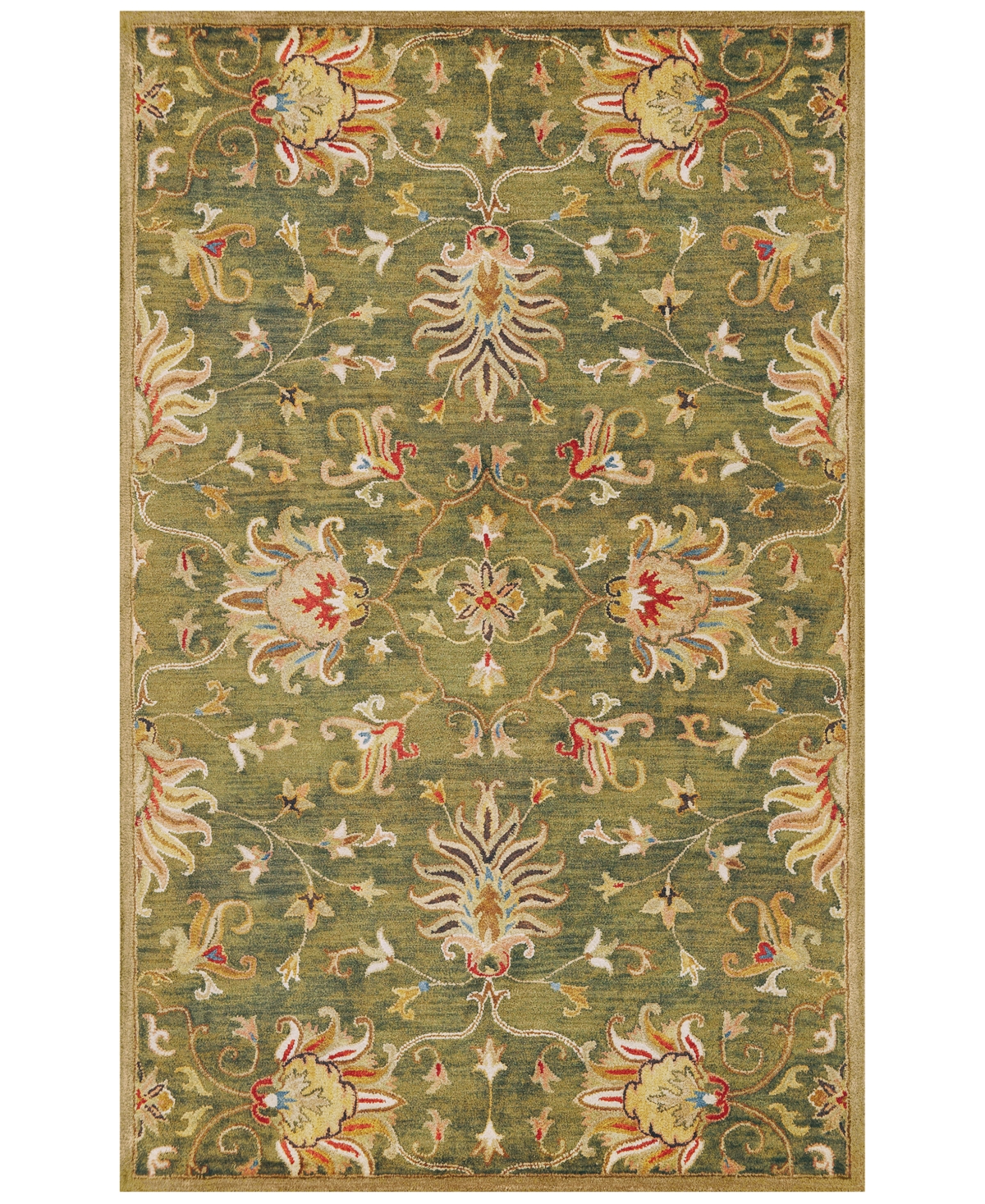 Kas Syriana Agra Area Rug - 6010 Emerald Green