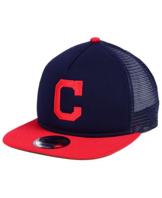 New Era Cleveland Indians Classic Trucker 9FIFTY Snapback Cap - Macy's