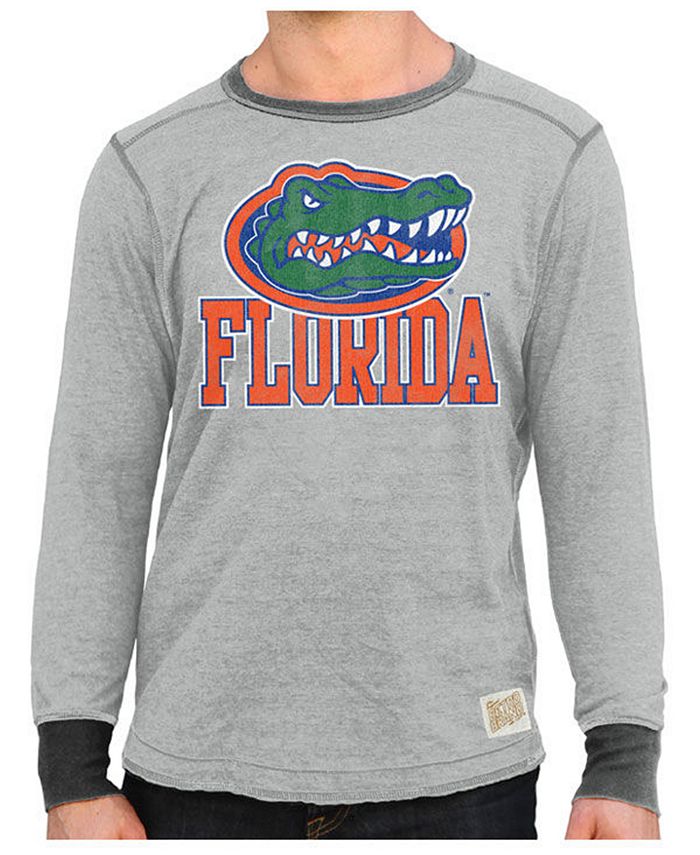 Retro Brand Men's Florida Gators Triblend Fleece Crew Sweatshirt - Macy's