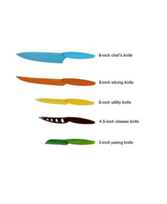6-Piece Non-Stick Coating knife set with Block