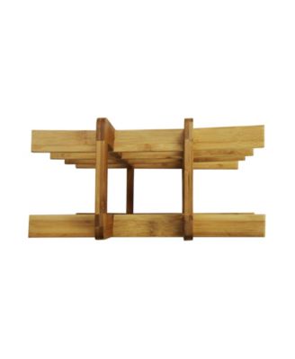 12-Bottle Bamboo Wine Rack