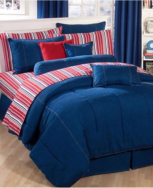 Karin Maki American Denim Queen Comforter & Reviews - Comforters: Fashion - Bed & Bath - Macy&#39;s