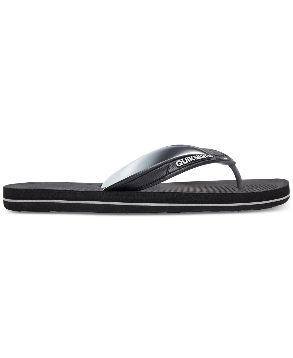 Quiksilver Men's Haleiwa Ii Flip Flops - Black and Gray