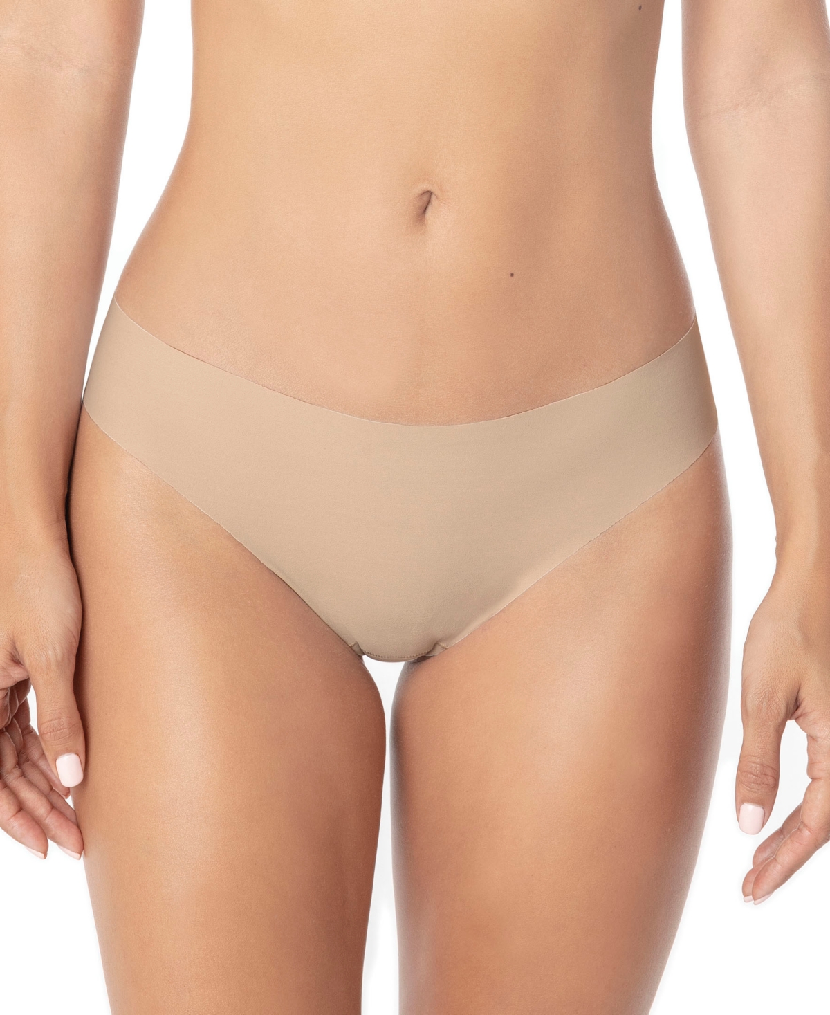 No Ride-Up Seamless Thong Panty - Lt Beige