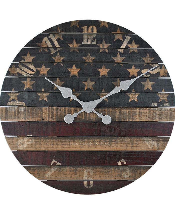 FIRSTIME & CO Firstime and Co. 18" Old Glory Wall Clock Macy's