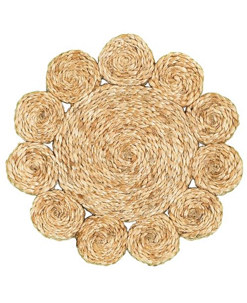 Lr Home Natural Natural Jute Disks Placemats Set Of Two