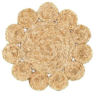 LR Home Natural Natural Jute Disks Placemats - Set of Two - Macy's