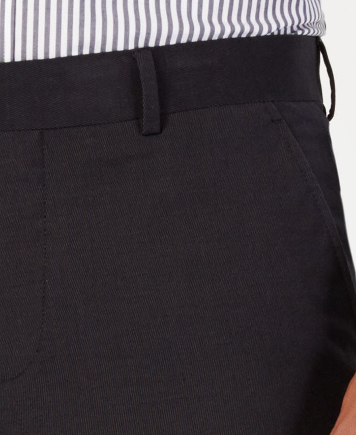 Perry Ellis Men's Portfolio Slim-Fit Stretch Black Solid Suit Pants ...