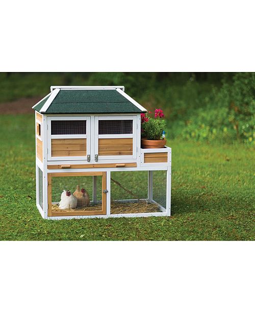 Chicken Coop With Herb Planter 4701