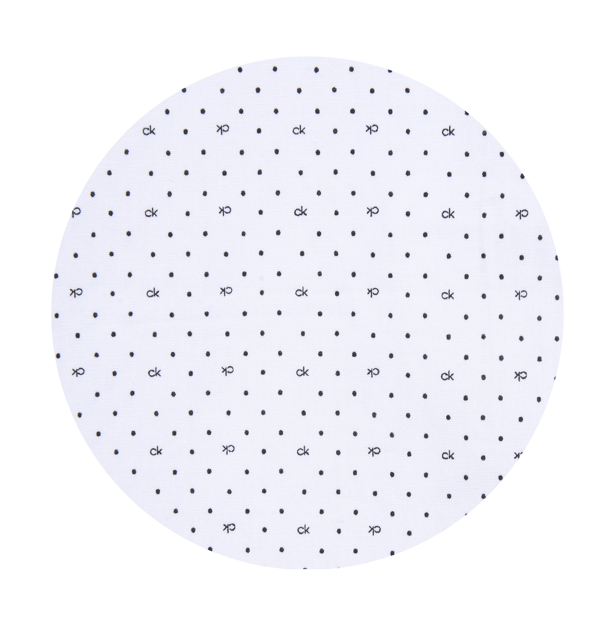 Calvin Klein Big Boys Slim-Fit Stretch Logo Dot-Print Dress Shirt