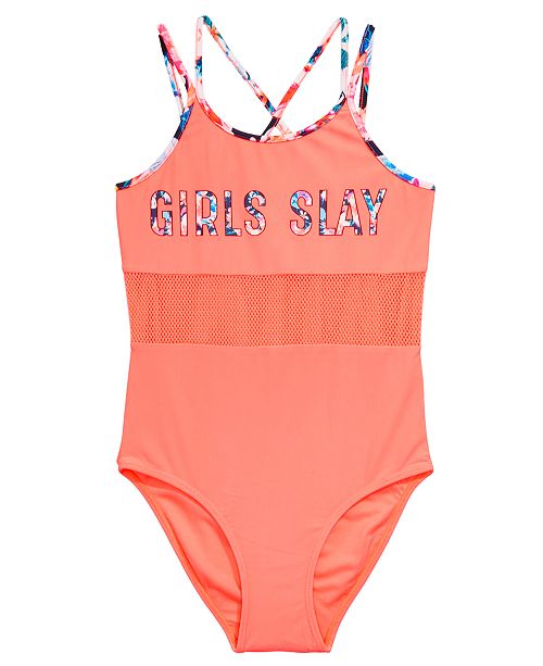 Ideology Big Girls 1-Pc. Girls Slay Swimsuit, Created for Macy's ...