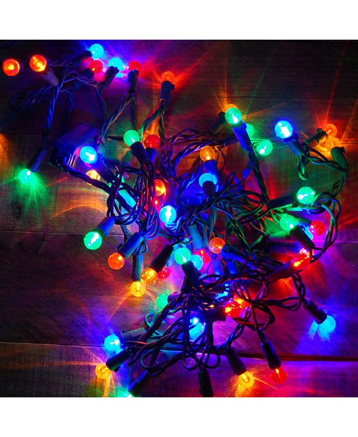 Macy's Lumabase 70 Multi Colored Plastic Globes Electric String Lights ...