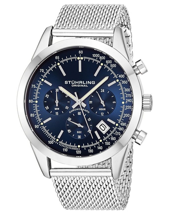 Stuhrling men's chronograph bracelet watch shop