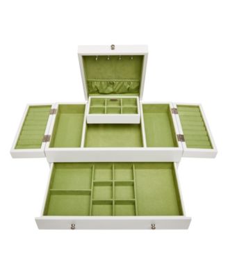 Everly Wooden Triple Lid Jewelry Box