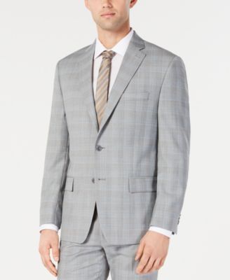 michael kors blue plaid suit