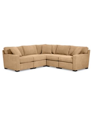 Radley Fabric 5-Pc. Sectional Sofa with Corner Piece, Created for Macy's