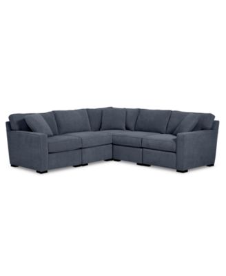 Radley Fabric 5-Pc. Sectional Sofa with Corner Piece, Created for Macy's