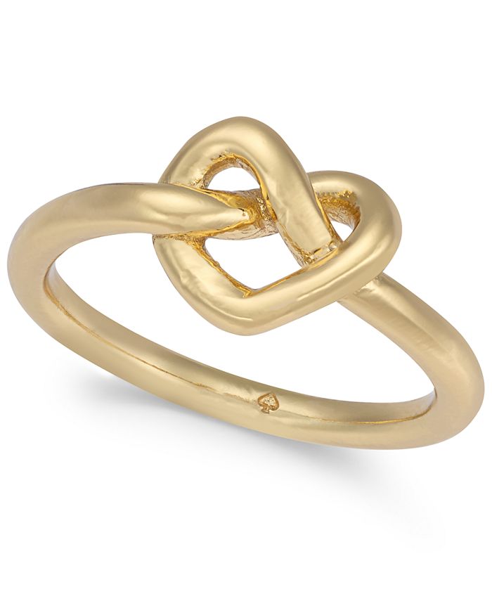kate spade new york Gold-Tone Love Knot Ring & Reviews - Rings - Jewelry &  Watches - Macy's