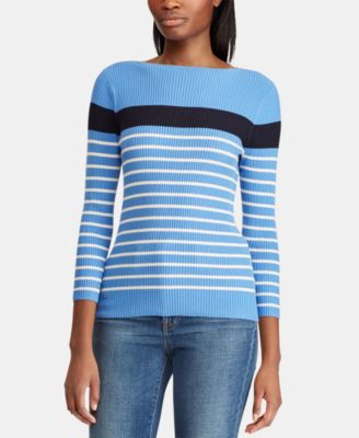 Lauren Ralph Lauren - Striped Ribbed Sweater