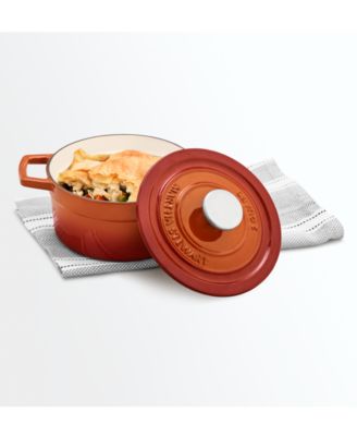 Photo 1 of NIB  Martha Stewart Collection Enameled Cast Iron 2-Qt. Round Covered Dutch Oven, Approx. dimensions: 180mm x 89mm; holds approx. two quarts
Cast iron heats slowly and evenly; great for making pot roasts and stews. Cast iron exterior; non-reactive enamel 