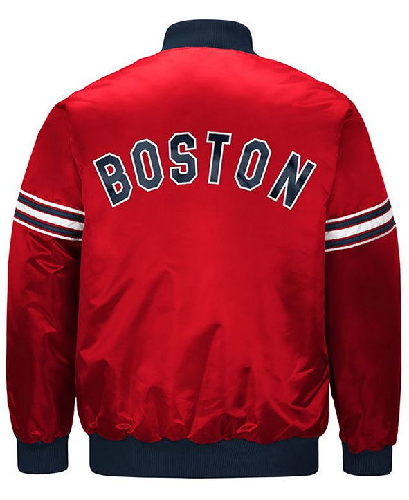 Starter Men's Boston Red Sox Coop Veteran Satin Jacket & Reviews ...