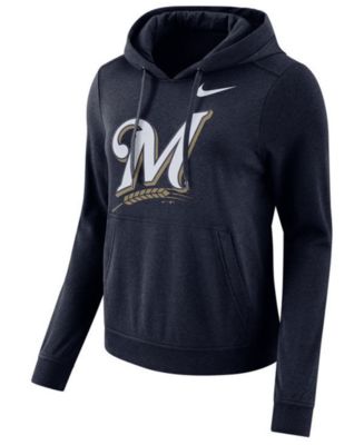 Nike Women's Milwaukee Brewers Club Pullover Hoodie - Macy's