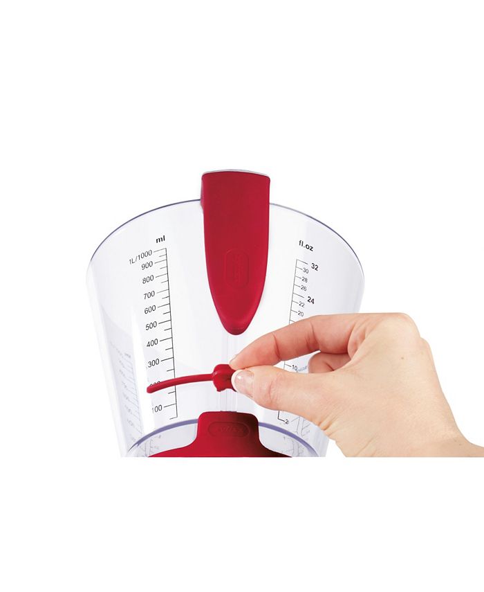 Zyliss 3Piece Measuring Cup Set with No Drip Spouts, Sliding Scales