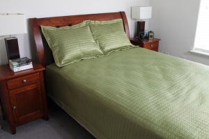 Ancient Coin Polyester Sateen Quilt and Sham Set