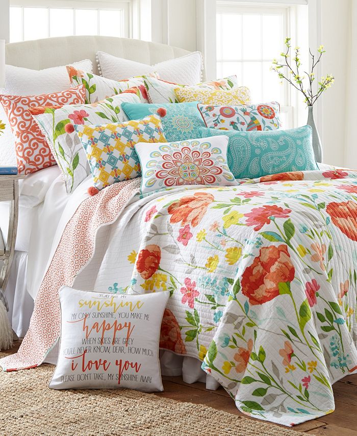 Levtex Laurel Coral Quilt Sets & Reviews Home Macy's