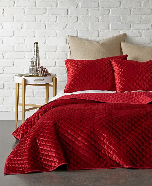 Levtex Home Red Velvet King Quilt Set Reviews Quilts