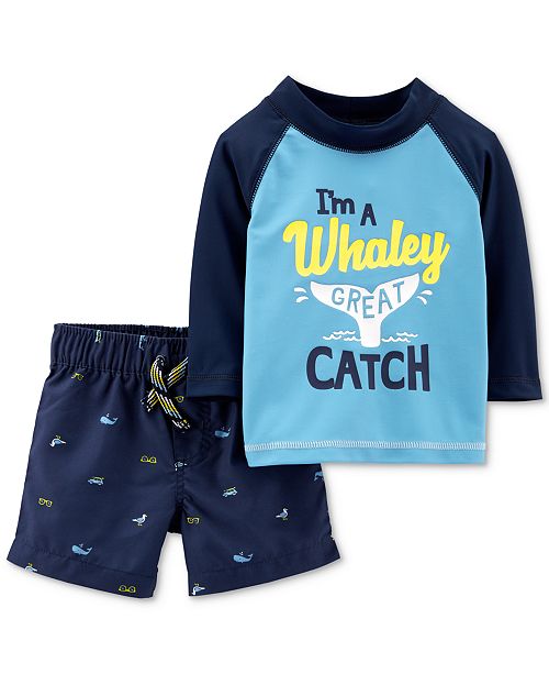 Carter's Baby Boys 2Pc. Rash Guard Set & Reviews Swimwear Kids