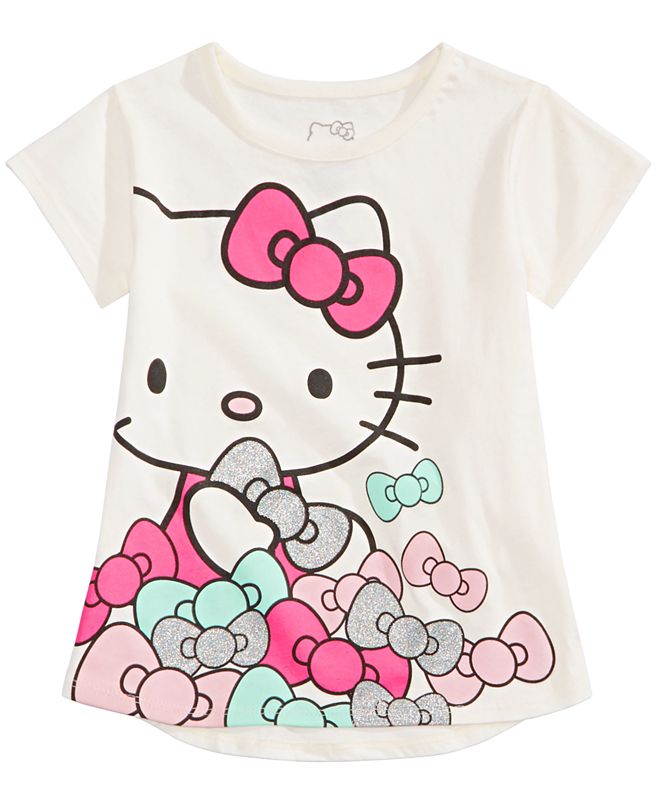 Hello Kitty Little Girls Bows-Print T-Shirt & Reviews - Shirts & Tops ...