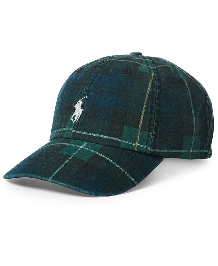 Polo plaid hat sales