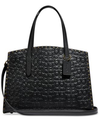 Coach embossed backpack hot sale