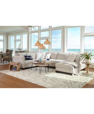 Furniture Elliot Ii Fabric Sectional Sofa Collection Created For Macys In Merit Dove Beige