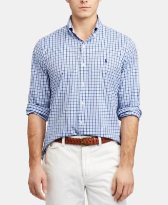 Polo Ralph Lauren Men's Classic-Fit Performance Button-Down Shirt & Reviews  - Casual Button-Down Shirts - Men - Macy's