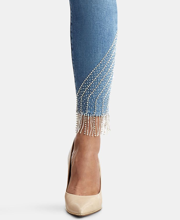 rhinestone black jeans