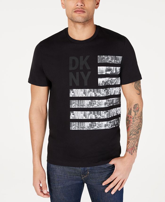 DKNY Men's Cityscape Stripe Logo Graphic T-Shirt & Reviews - T-Shirts ...