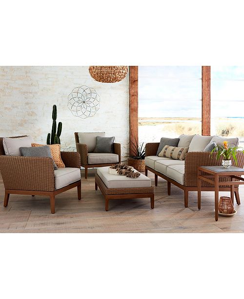 Furniture Closeout San Lazzaro Woven Outdoor Sofa Created