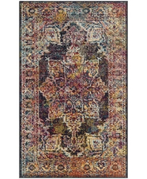 Safavieh Crystal Navy and Light Blue 3' x 5' Area Rug