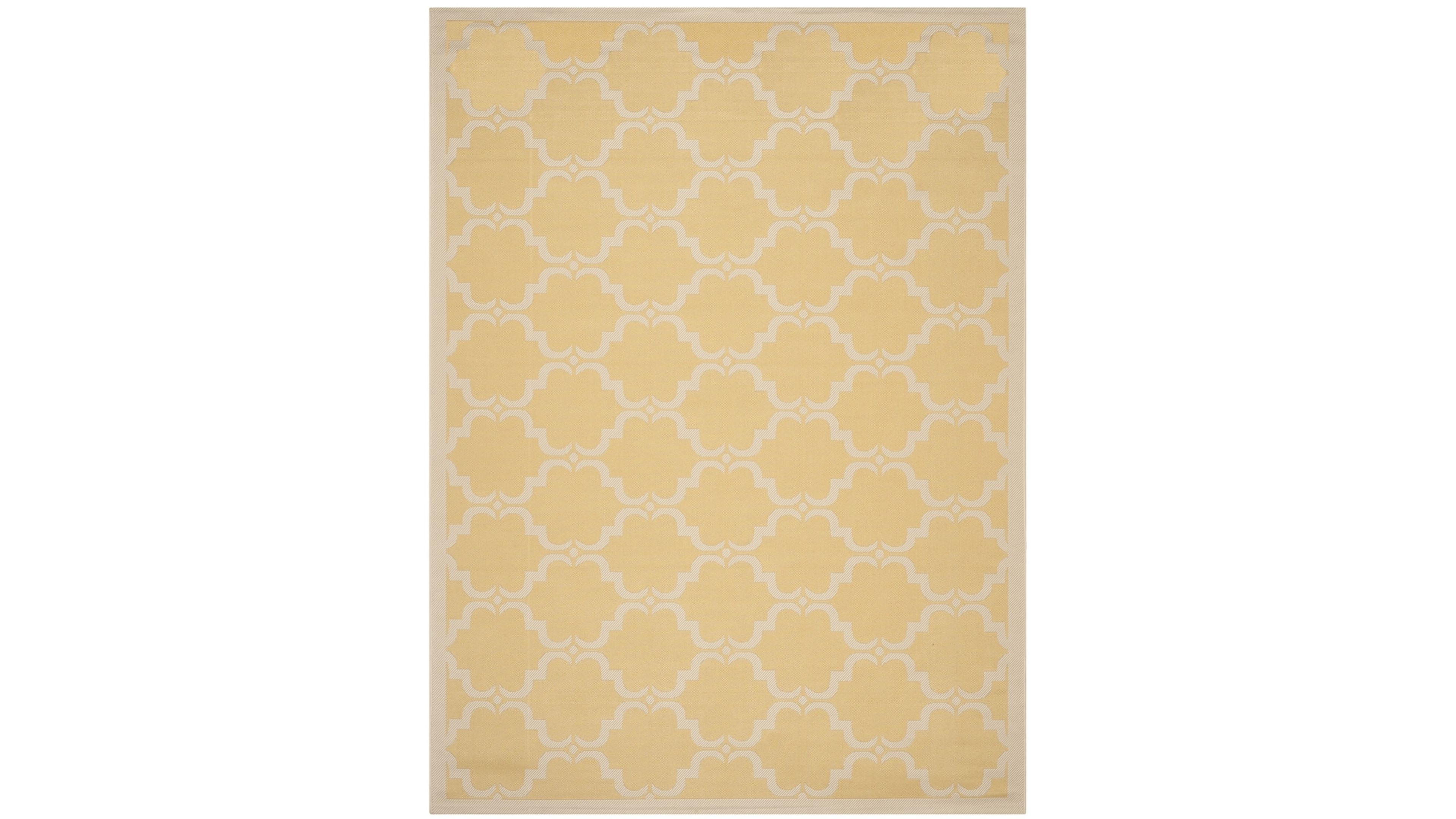 Safavieh Courtyard CY6009 Yellow and Beige 8' x 11' Sisal Weave Outdoor Area Rug