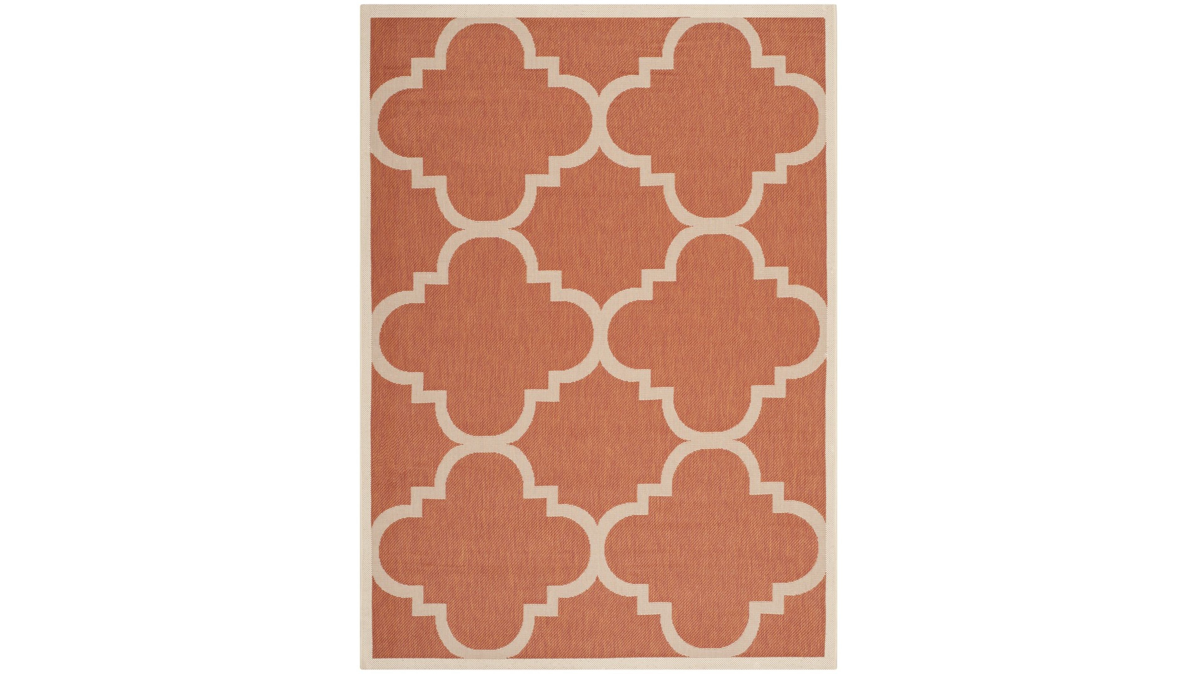 Safavieh Courtyard CY6243 Terracotta 5'3" x 7'7" Sisal Weave Outdoor Area Rug
