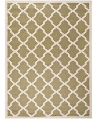 Courtyard CY6903 Green and Beige 8' x 11' Sisal Weave Outdoor Area Rug
