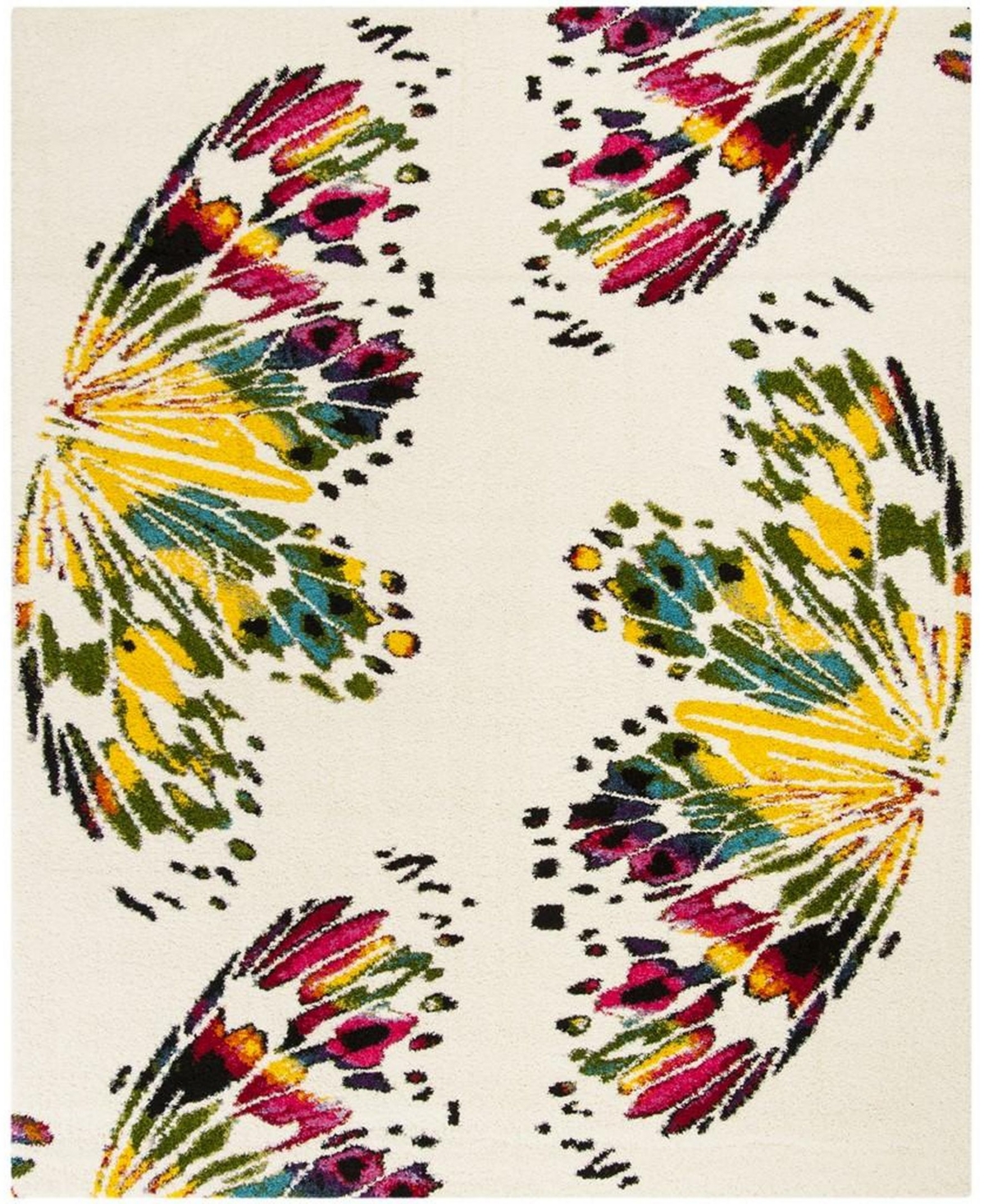 Safavieh Fiesta Cream and Multi 8' x 10' Area Rug - Cream