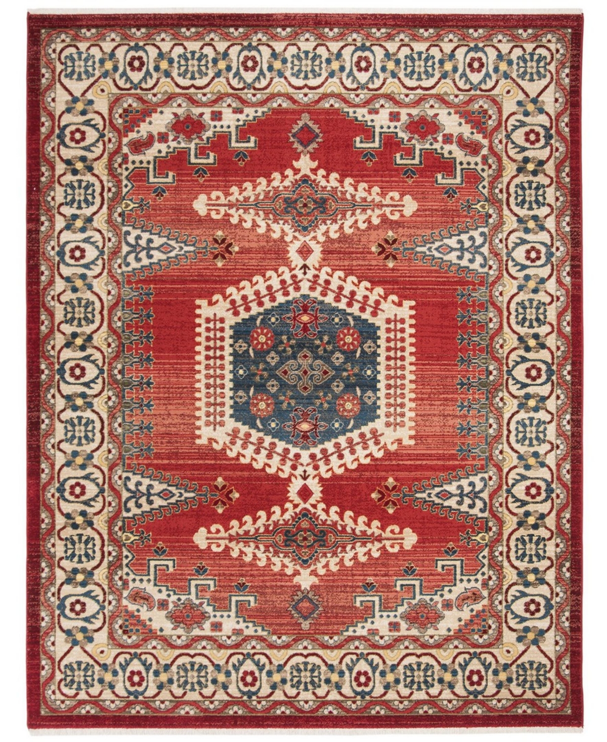 Safavieh Kashan 8' x 10' Sisal Weave Area Rug - Red/Ivory