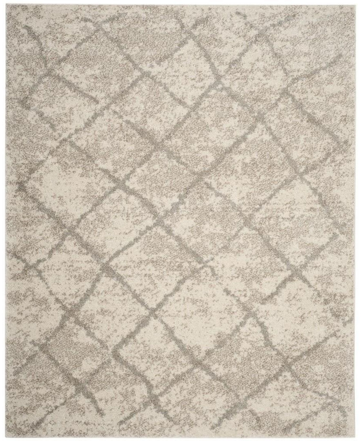 Safavieh Berber Shag Cream and Light Gray 8' x 10' Area Rug - Cream