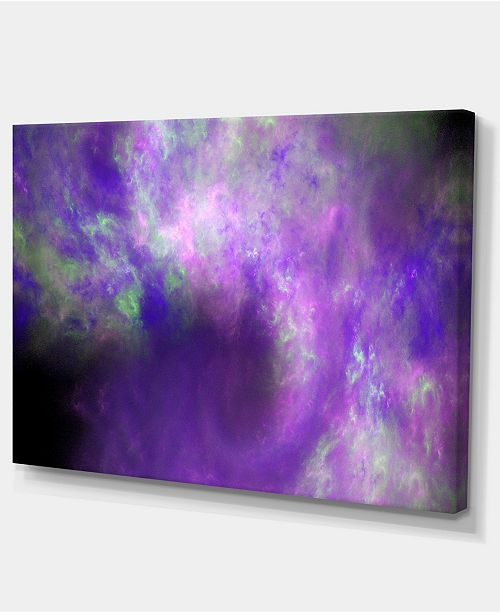 Design Art Designart Perfect Light Purple Starry Sky Abstract