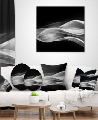 Design Art Designart Glittering Silver Pattern Abstract Canvas Art Print - 40" X 30"